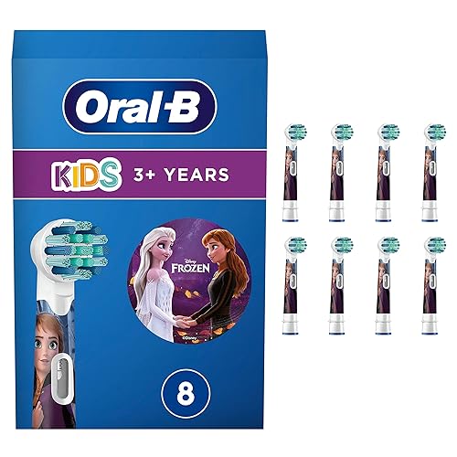 Immagine del prodotto Oral-B Kids 3+ Testine Spazzolino Elettrico Frozen, Confezione da 8 Testine di Ricambio, Delicato per i Bambini, con Setole Morbide