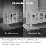 Moniteur vidéo pour bébé VTech RM5754-2HD Smart Wi-Fi avec écran de 5” et caméras HD 1080p, veilleuse intégrée et 2 caméras, blanc
