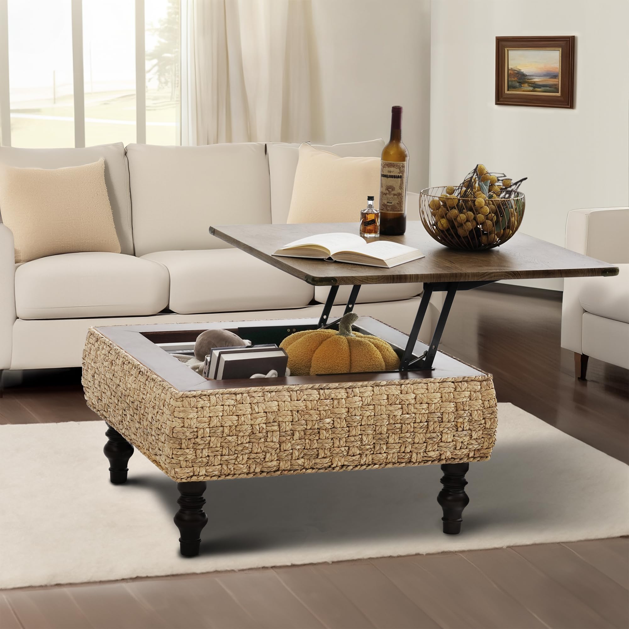 NOVADÉCHOM 31.5 Inch Lift Top Coffee Table