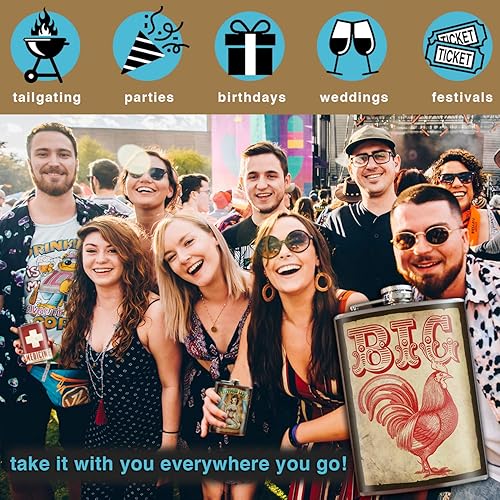 Miniatura 3 de Trixie & Milo Frascos divertidos de acero inoxidable para hombres, regalos de aniversario perfectos para él, regalos de padrinos de boda, accesorios