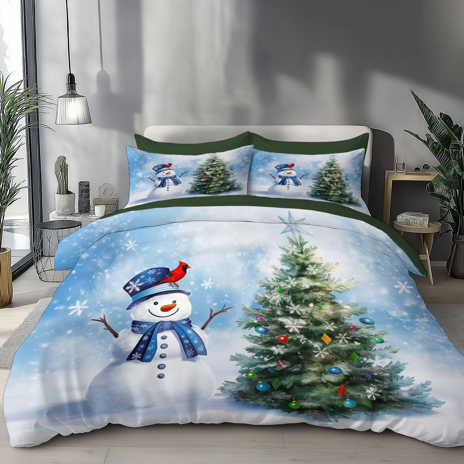 Housse de couette noël 240x260 cm pour réchauffer vos nuits d'hiver en famille