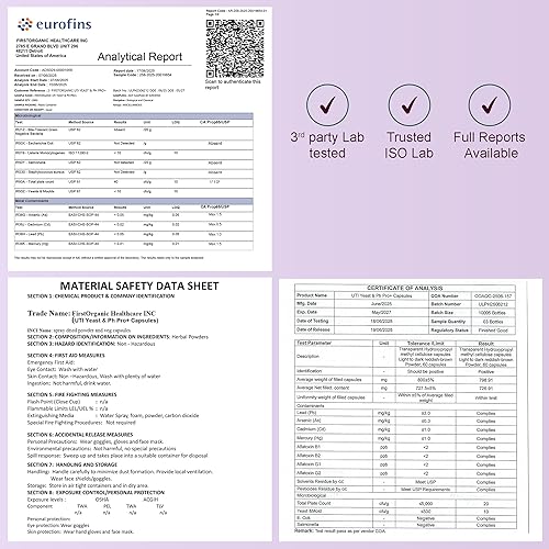 Miniatura 3 de UTI Levadura y pH Pro+ Paquete de 2 Hidratación femenina diaria y apoyo de equilibrio con arándano, D-manosa, aloe, hibisco Probado por terceros,