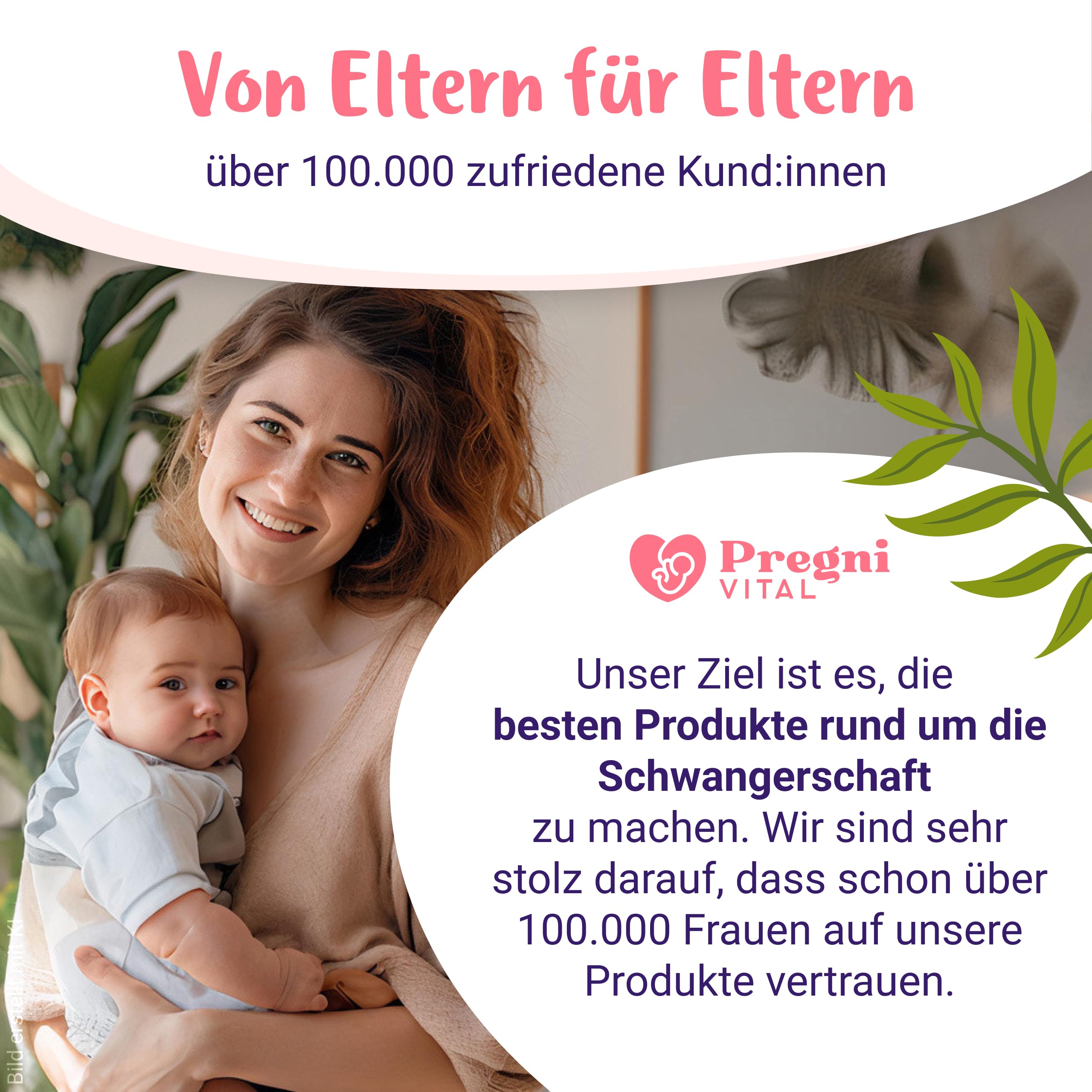 PregniVital Kinderwunsch Vitamine & Zyklus Set, Folsäure 400 µg, Mönchspfeffer Bio, Myo-Inositol B6 und Zyklustee