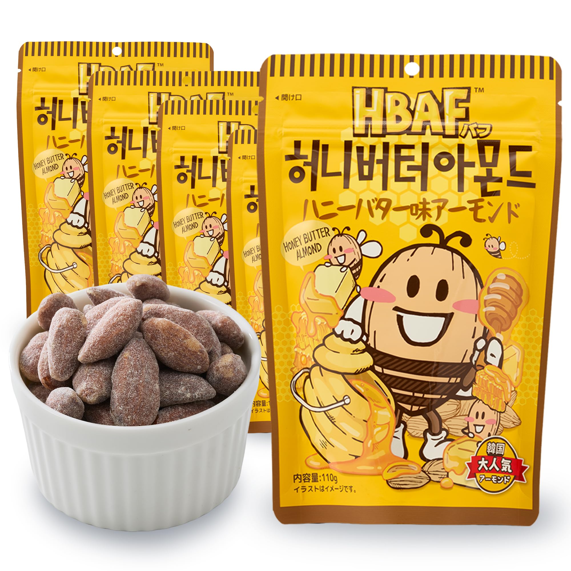 アーモンドハニー ページ Amazon | [ HBAF 公式 ] ハニーバターアーモンド | アーモンド 韓国お