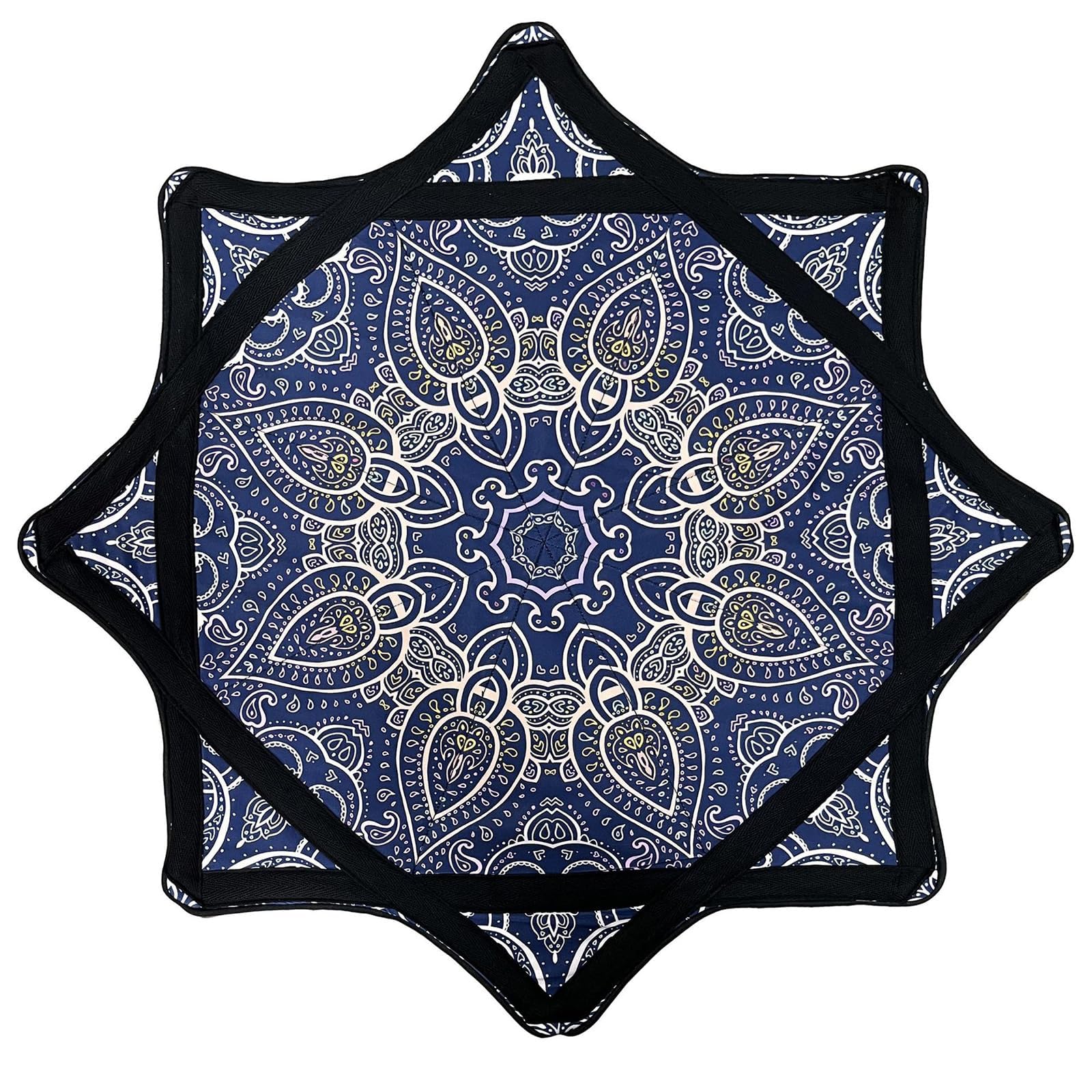 Tissu de Filature pour Débutant, Tissu de Filage Flow Star de 24 Pouces avec des Motifs Vibrants Double Face, Jouet de Jonglerie Rotatif du Bout des Doigts pour Enfants Et Adultes F