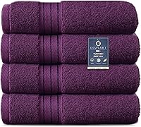 Vista 10 de COZYART - Juego de 6 toallas de baño de algodón turco, color verde salvia, gruesas suaves absorbentes duraderas, 19.17 oz/yd², incluye 2 toallas
