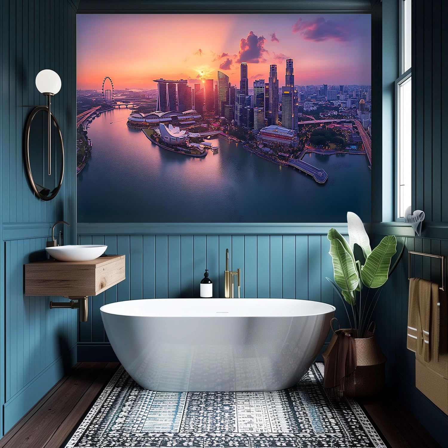 Fototapete Moderne Stadtansicht Vliestapete Wandbild 400x280cm