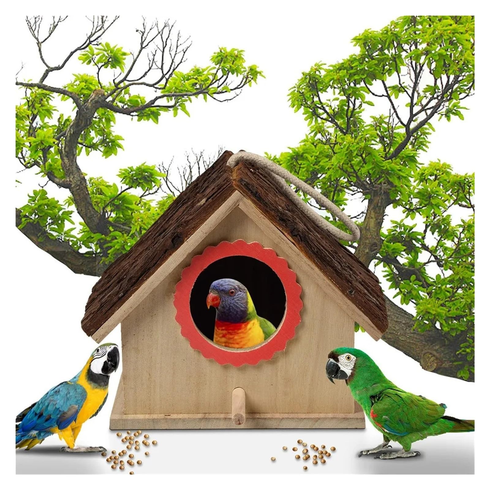 Nistkasten Transparentes Design Sittich Nymphensittich Vogelhaus Nest Sittich Nistkasten Vogelzubehör