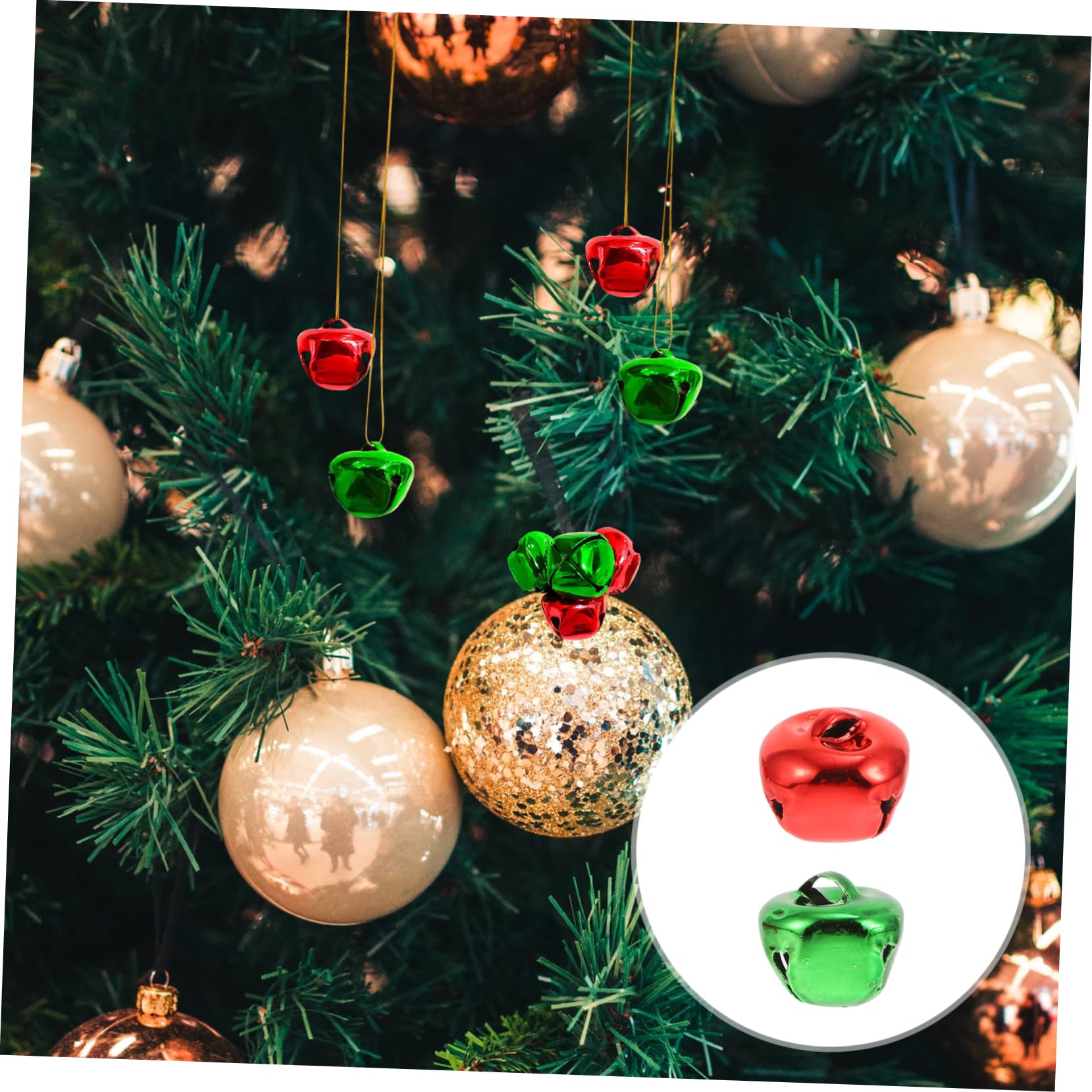 Cabilock 3 Set Campane Di Natale Decorazioni Bomboniere Natalizie Cravatte Campana Decorativa Lucine A Batteria Luci Di Natale Decorazione Porta Rosso Ferro Da Stiro 200 Pezzi * 3