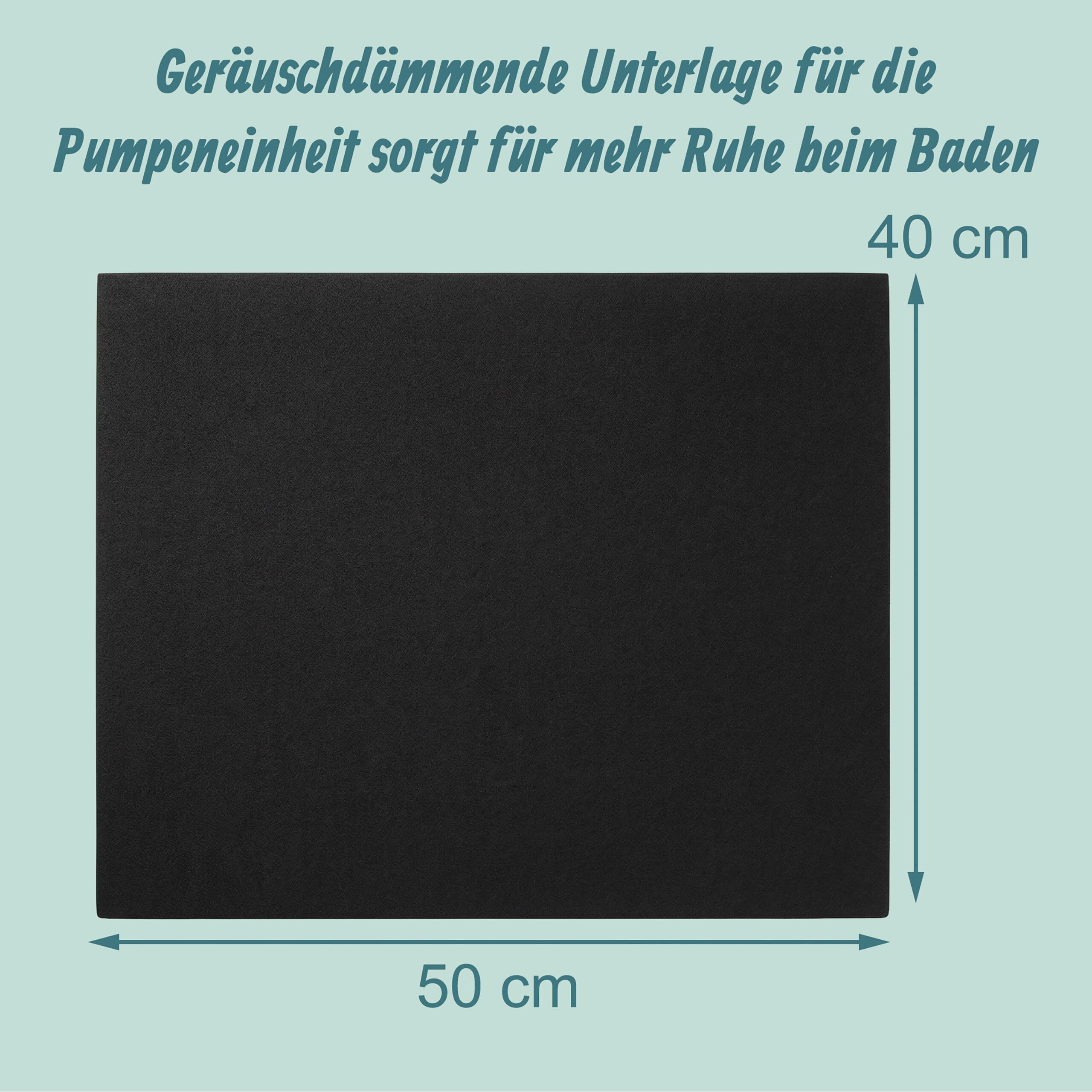 Relaxdays Pool Unterlagen, mehrteilig, Schaumstoff, Poolmatte, Pool Bodenschutz, Steckmatte, Größenauswahl, schwarz