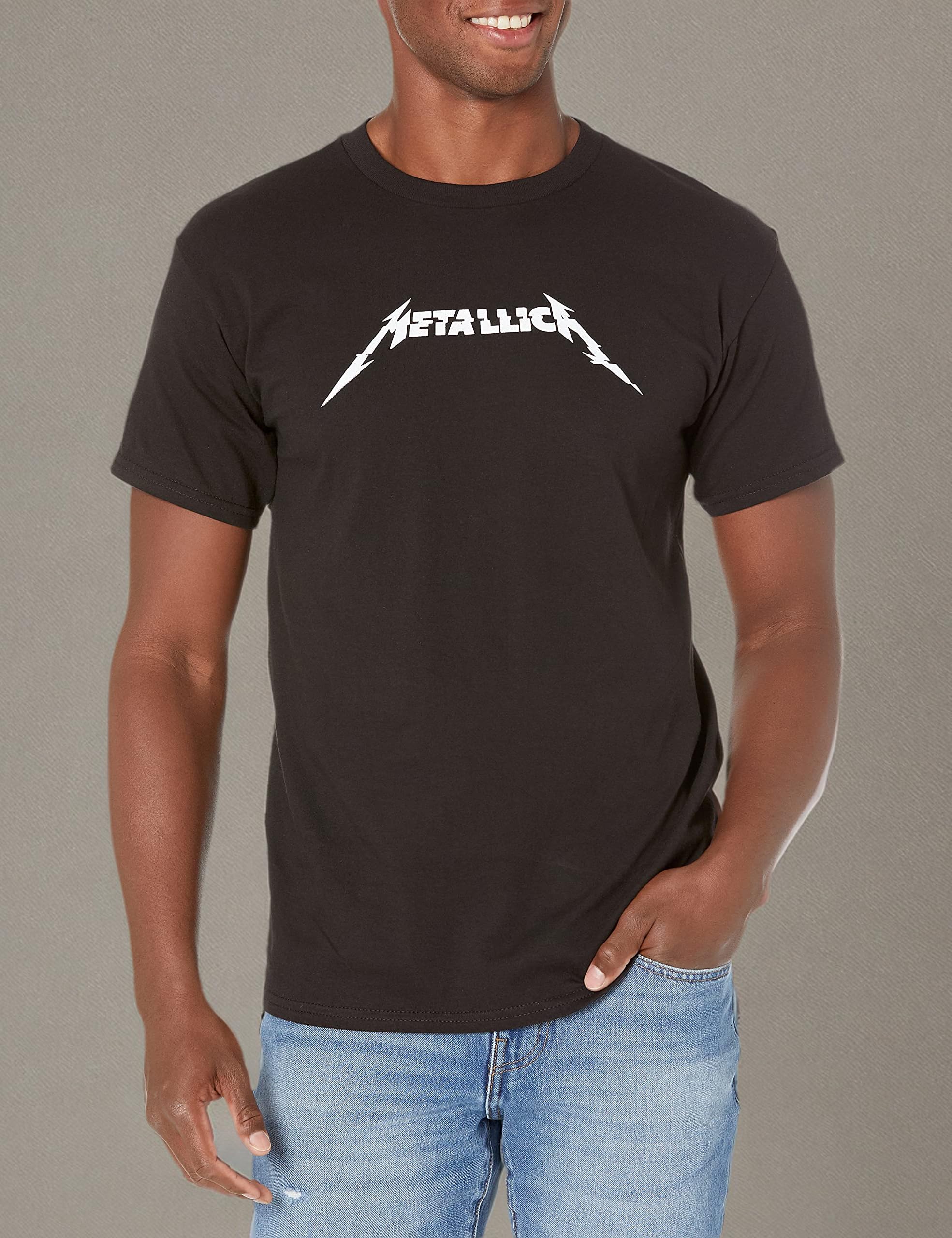 Metallica mens Mt-50040037-lg T Shirt, Black, Large US