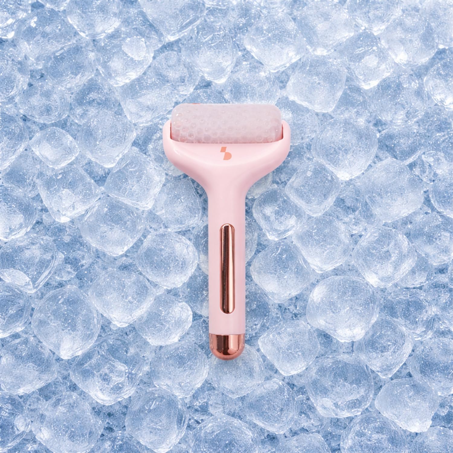 BEPER C301ABE110 Eisroller-Massagegerät für das Gesicht, Kryotherapie-Massagegerät gegen Schwellungen und Augenringe, Erfrischender Roller für die Hautpflege, Kompakt und tragbar