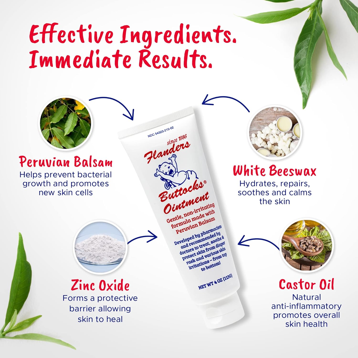 Buy Flanders Buttocks Ointment Premium Diaper Rash Cream, Treatment