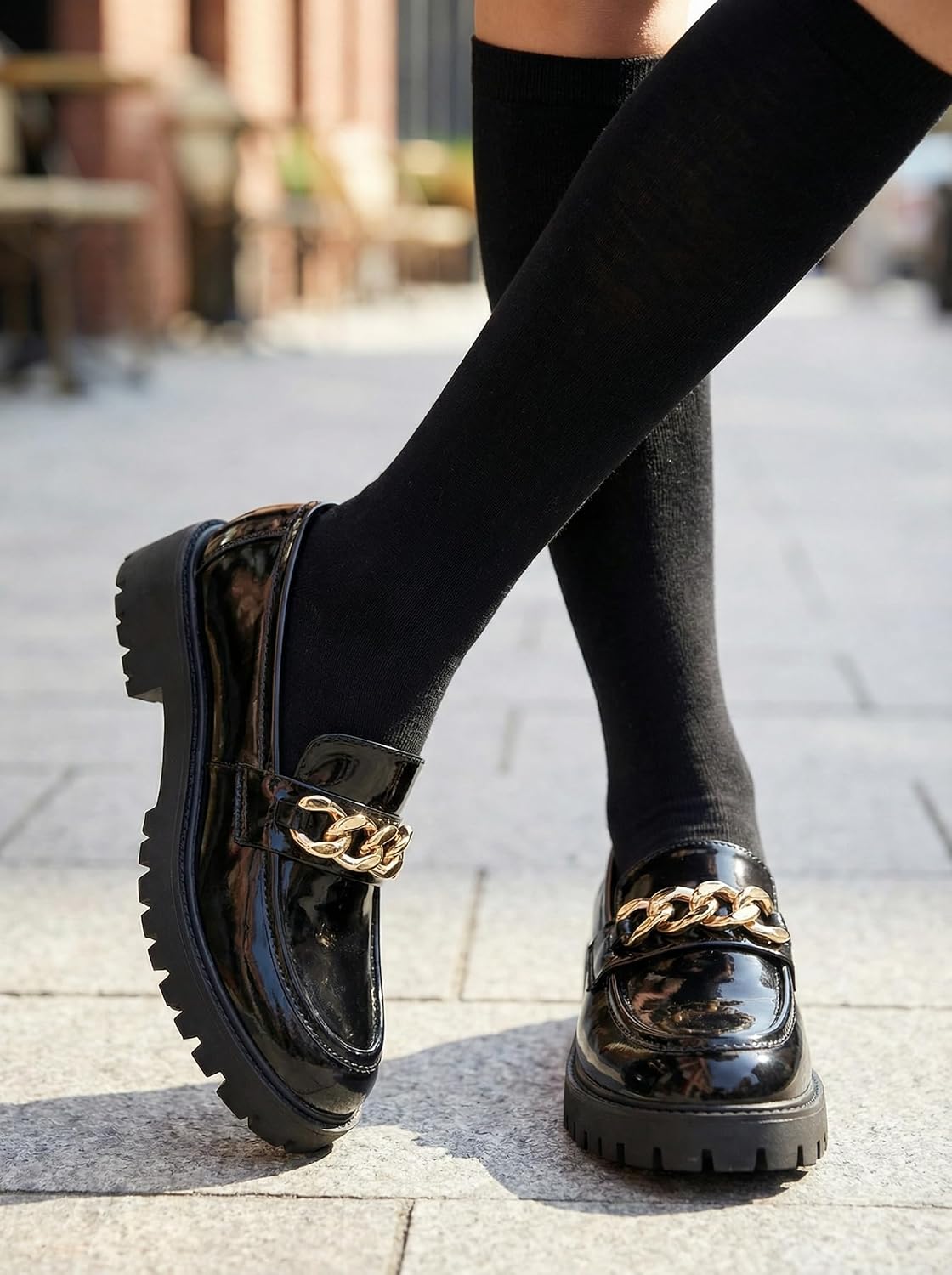 Platform Loafers for Women Chunky Penny Loafer Shoes