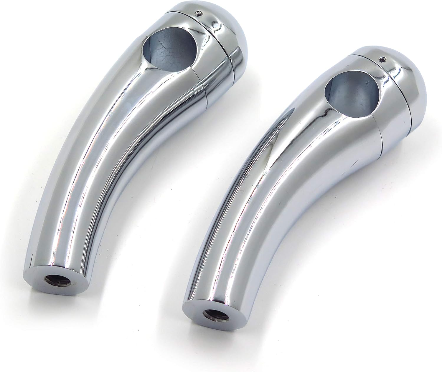 HTTMT MT030-002-1''-CD Custom Chrome 1 inch Handlebar 4.5 Inches Risers Handlebar Risers Compatible with Harley Davidson Yamaha Suzuki Kawasaki