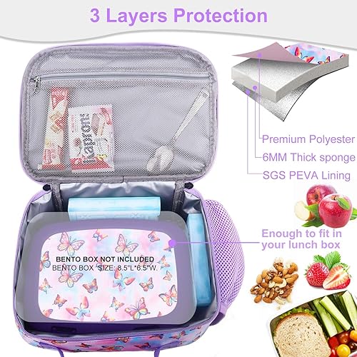 Miniatura 16 de RHCPFOVR Kids Lunch Bag - Insulated Lunch Box for Boys Girls,Washable Lunch Bag and Reusable Toddler Leak-proof Lunchbox for School and Daycare