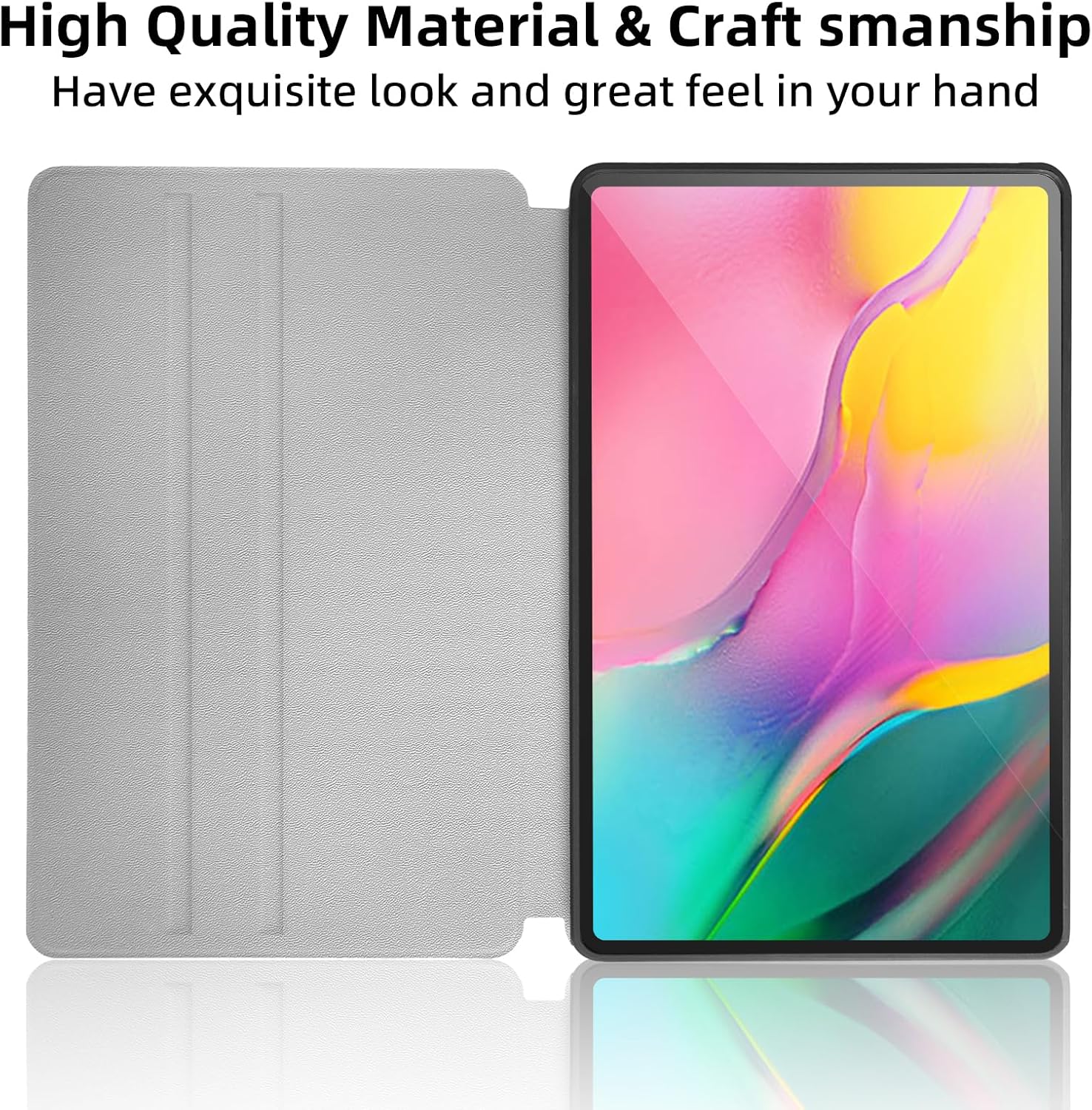 Case for Galaxy Tab A 8.0-inch (SM-T290/T295/T297) 2019 Released, Cover Fun Cute Dog Cartoon Animal Style, Premium PU Leather Folding Stand Case for Samsung Tab A 8.0 Tablet - Cute Puppy image 5