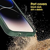 Vista 53 de OtterBox Funda para iPhone 14 Pro Max (solamente) de la serie Commuter - Negro, delgada y resistente, apta para bolsillo, con protección de puerto