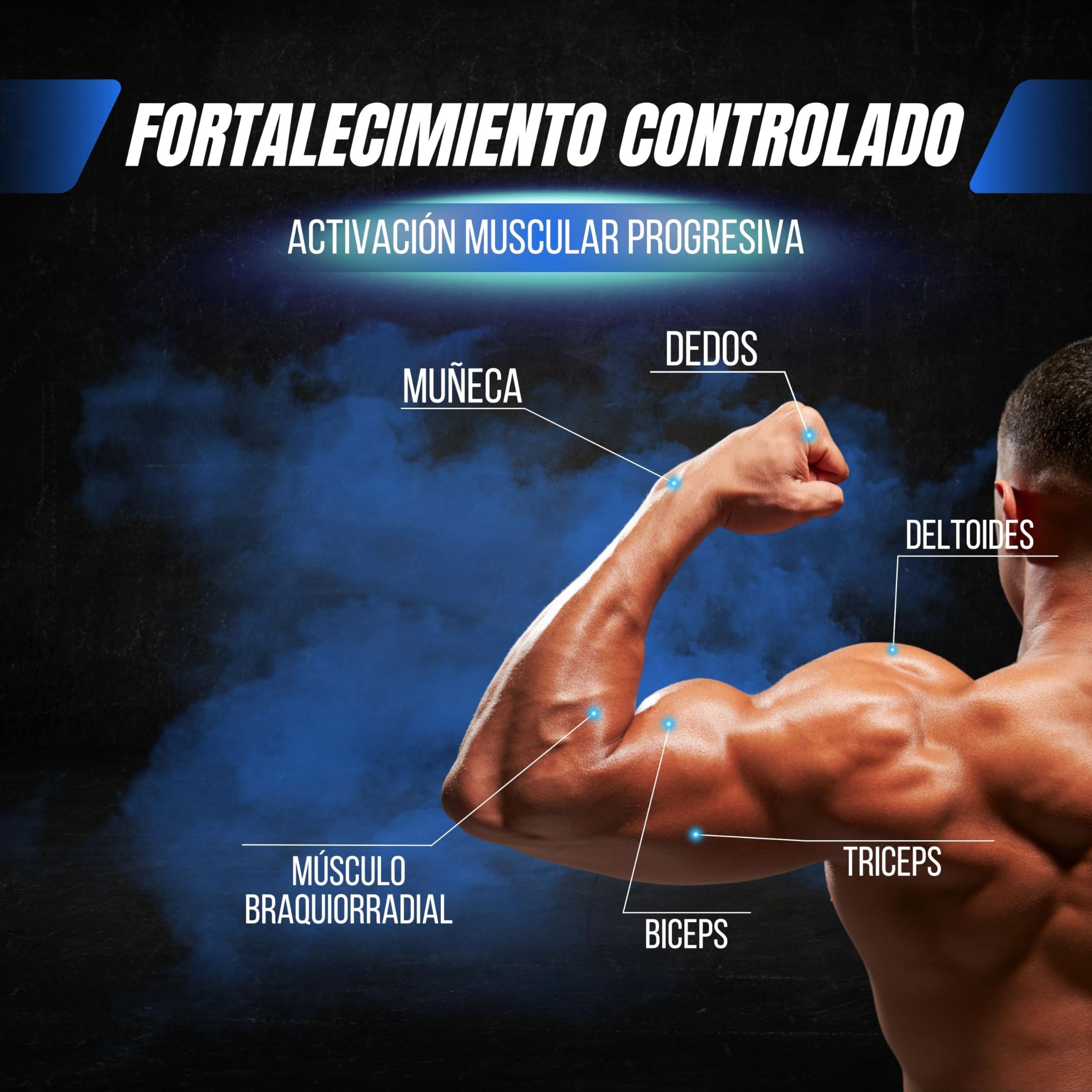 Giroscopio de Mano para Fortalecer Muñeca y Antebrazo PREMIUM PMR SHOP® | Gyro Ball con Inicio Automático y Correa | Ejercitador de Mano Compacto con Funda y Manual — view 7