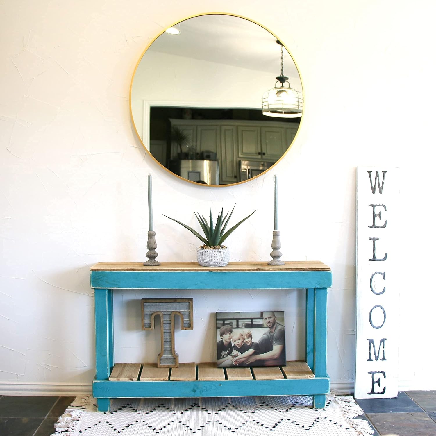 46" Luxe Combo Console (Turquoise Combo)