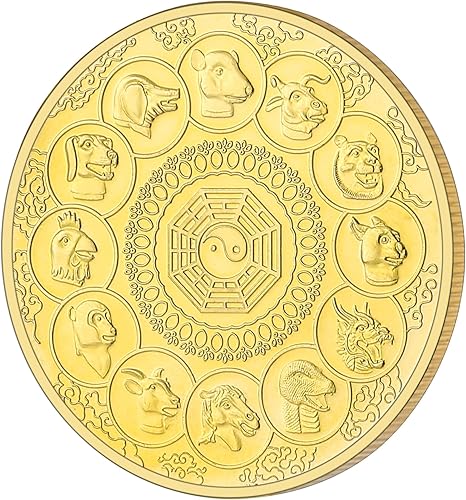 Miniatura 2 de Moneda de la suerte, moneda de dragón chinofénix, herramienta rascador de boletos, moneda de desafío para rascar boletos de lotería, monedas del