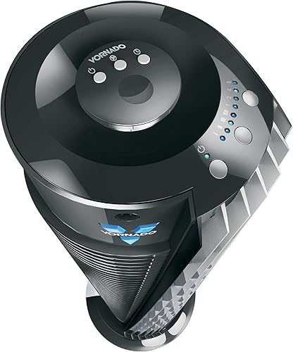Miniatura 3 de Vornado 184 Ventilador de torre circular de aire para habitación entera 41 184-41 negro y 143 ventilador de torre de circulación de aire para