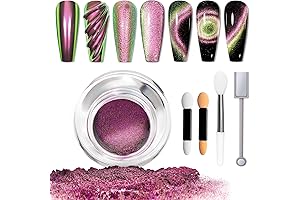 MIZHSE 9D Cat Eye Chrome Nail Powder