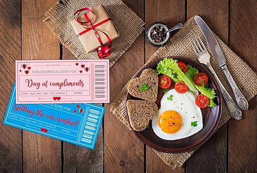 Miniatura 4 de SICOHOME 24 cupones de amor para él libro de cupones divertido y romántico para parejas cupones de novio cupones divertidos para enamorados tarjetas