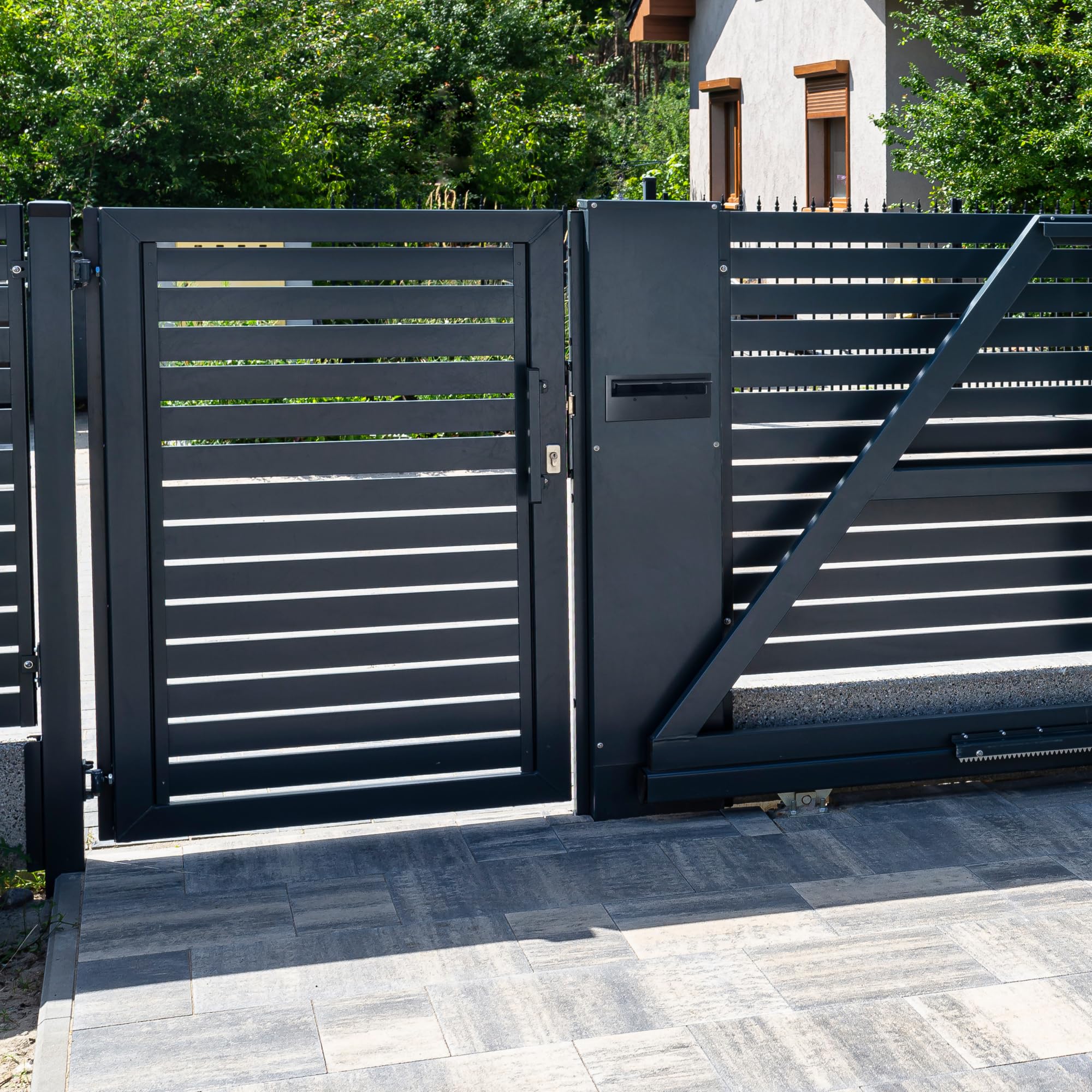 Buzon Exterior Moderno – para Montaje en Valla o Empotrado – Ideal para Jardín o Entrada de Casa