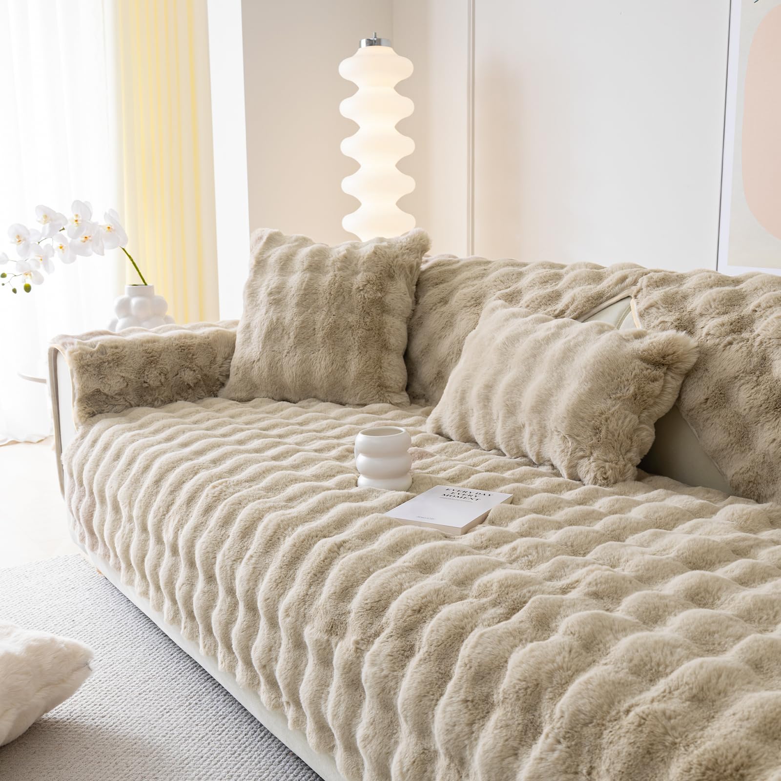 Housse de canapé d'angle universelle 90x240cm antidérapante