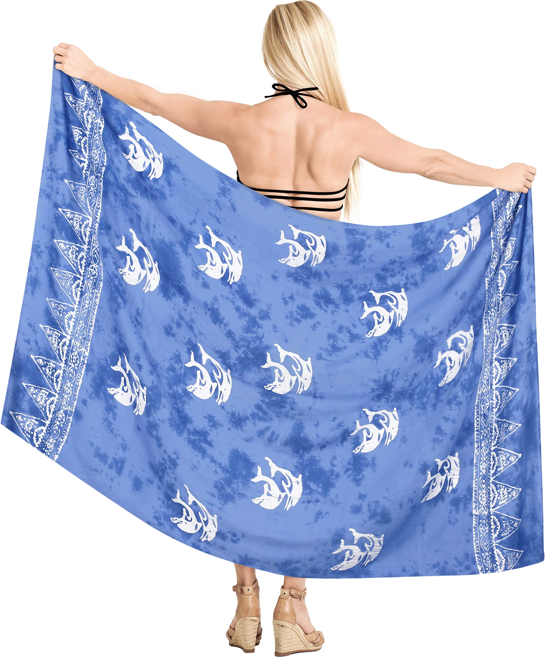 LA LEELA Women's Swimwear Sarong Wrap Cover up Wraps