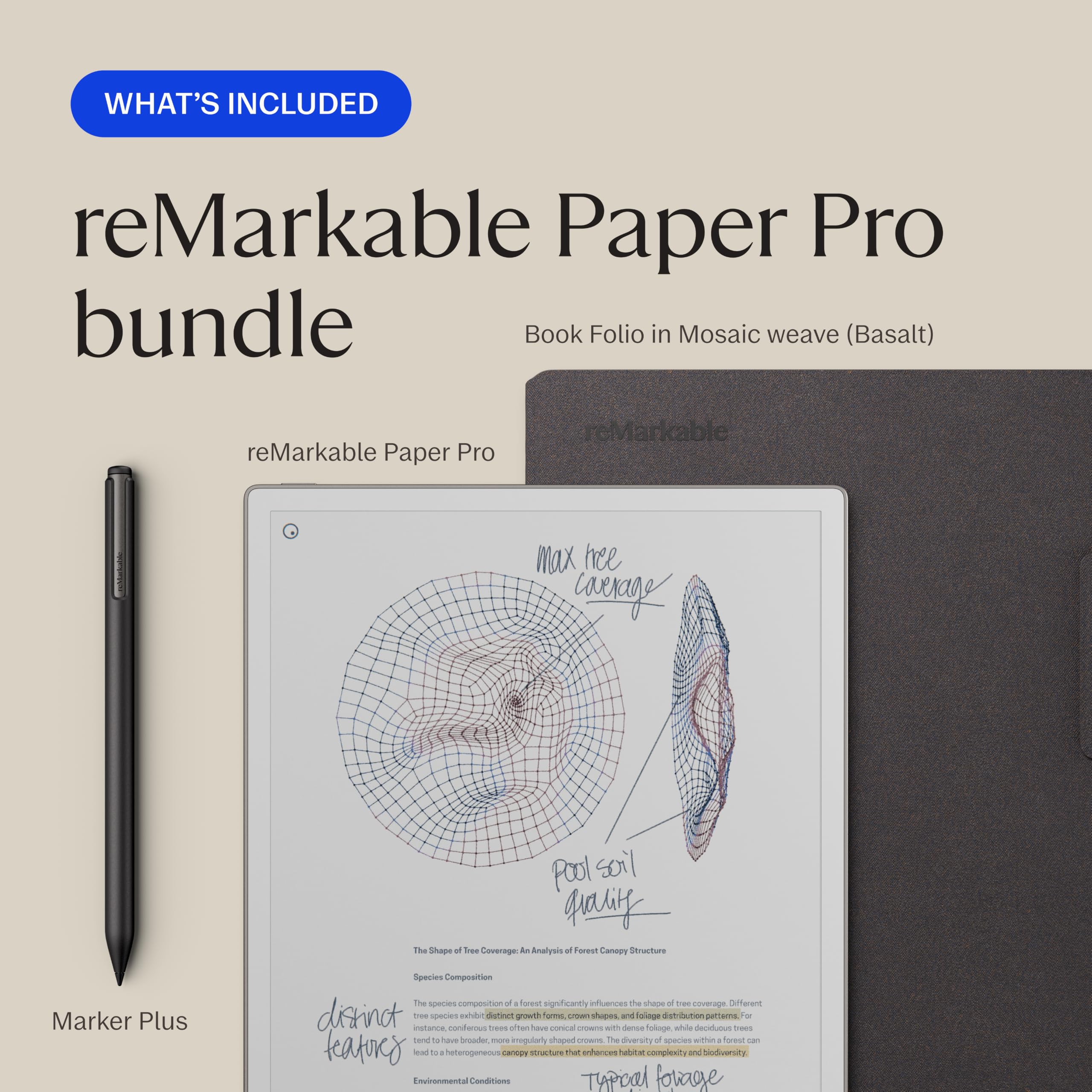 Amazon.co.jp: reMarkable Paper Proバンドル – モザイク織り | 11.8