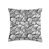 Natural Paving Stone Pattern Throw Pillow