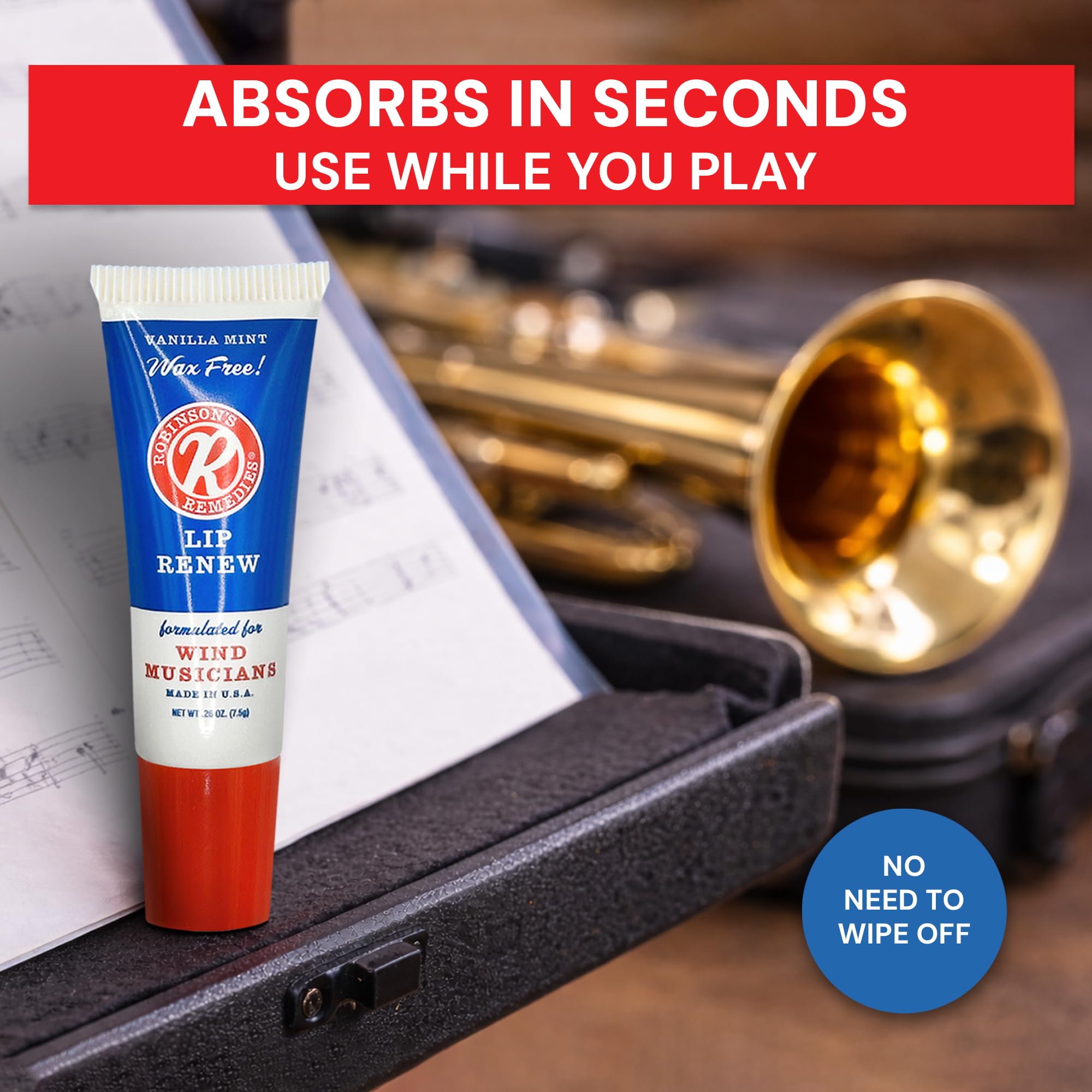 Robinson's Remedies Lip Renew Endurance Cream for Wind Musicians