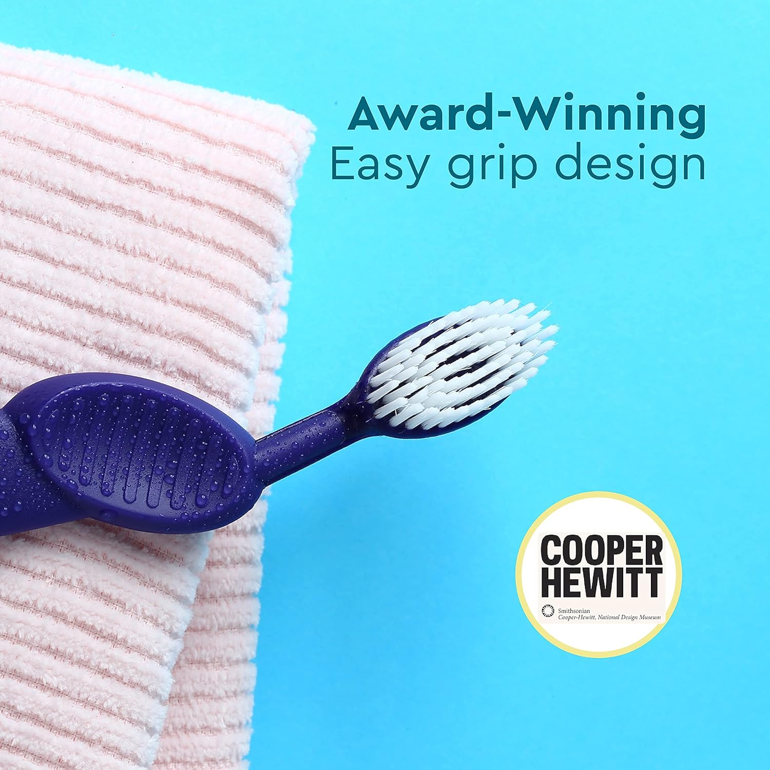 RADIUS Toothbrush Flex Brush BPA Free & ADA Accepted Designed to Improve Gum Health & Reduce Gum Issues - Right Hand - Purple/Watermelon/Mint - Pack of 3