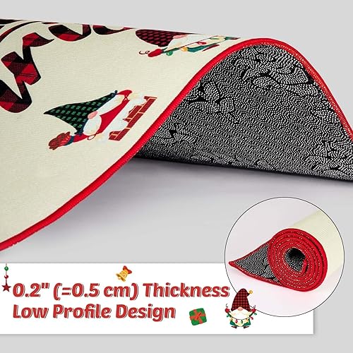 Miniatura 3 de WERNNSAI Alfombras de cocina  Juego de 2 tapetes de cocina para interiores, tapetes antideslizantes para el respaldo de la cocina, alfombra de