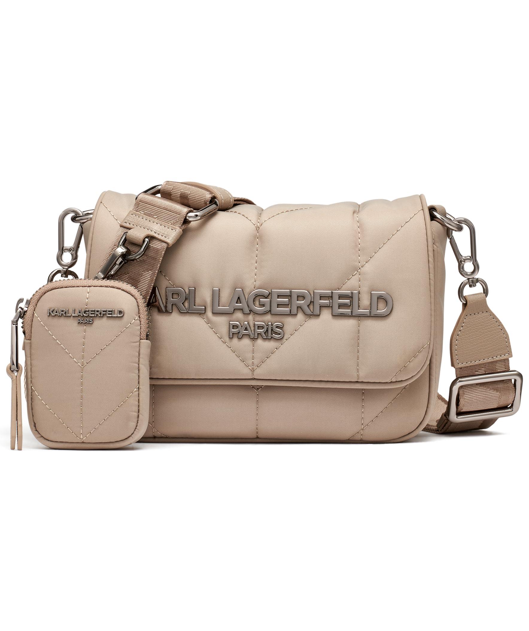 KARL LAGERFELD womens Voyage Messenger Bag With Small Pouch