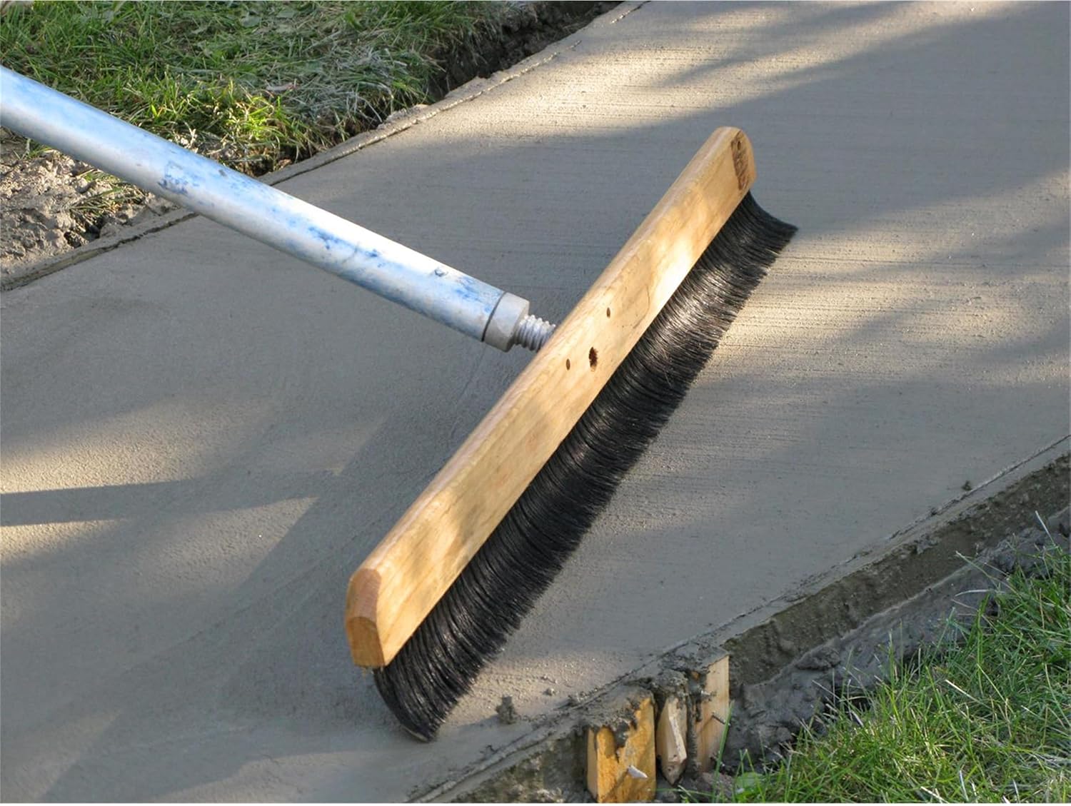 MARSHALLTOWN 36 Inch Wood Backed Concrete Broom, Horsehair Bristles, Made in The USA, 6598