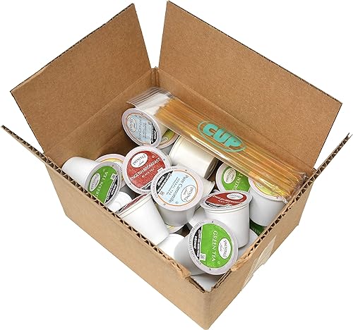 Miniatura 4 de Twinings - Muestreador de té (20 unidades) Keurig K Cups surtido con 10 palitos de miel By The Cup