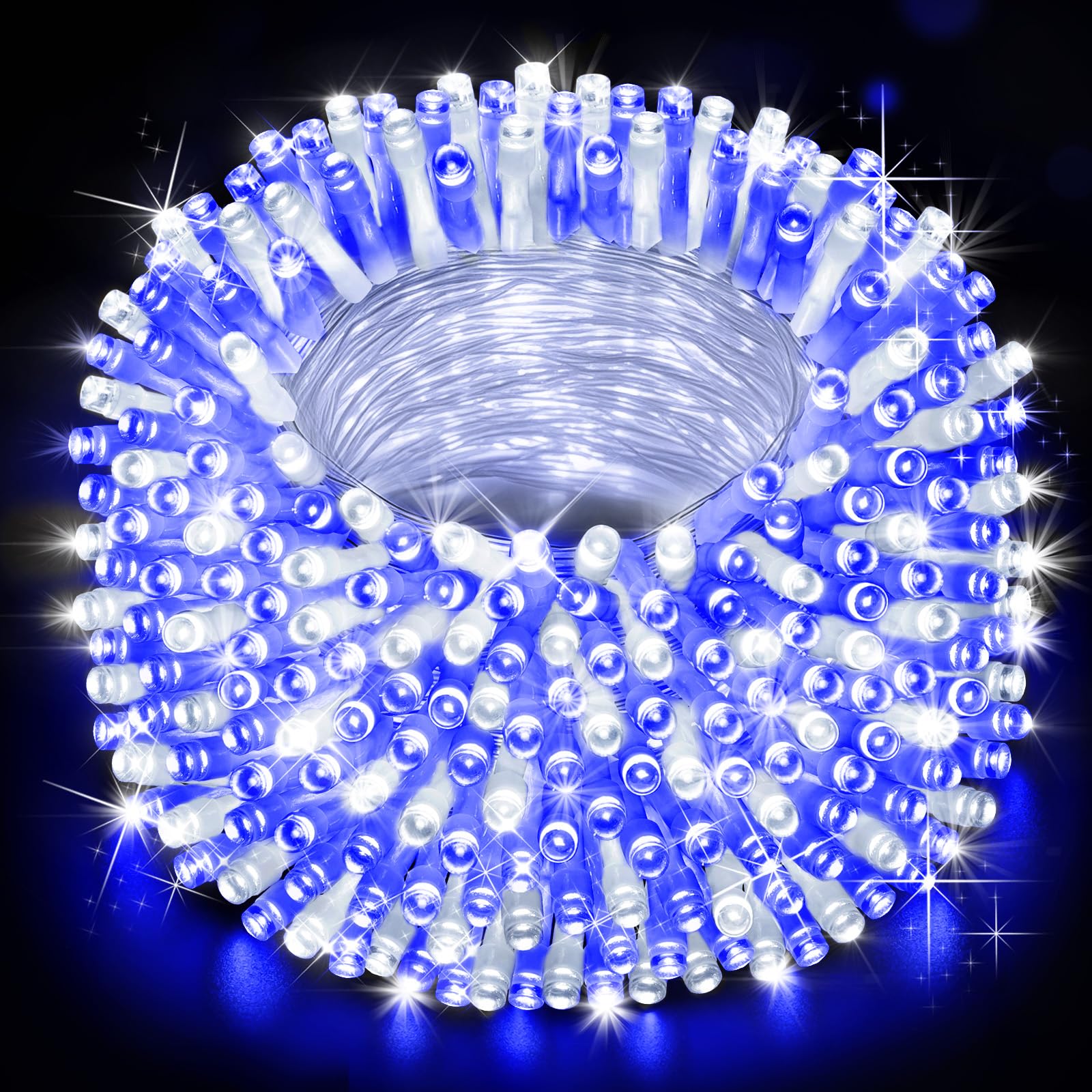 Heceltt Christmas Lights Outdoor, 403FT 1000 LED String Lights 8 Modes and Timer Memory Function Twinkle Fairy Lights IP44 Waterproof Plug in for Xmas