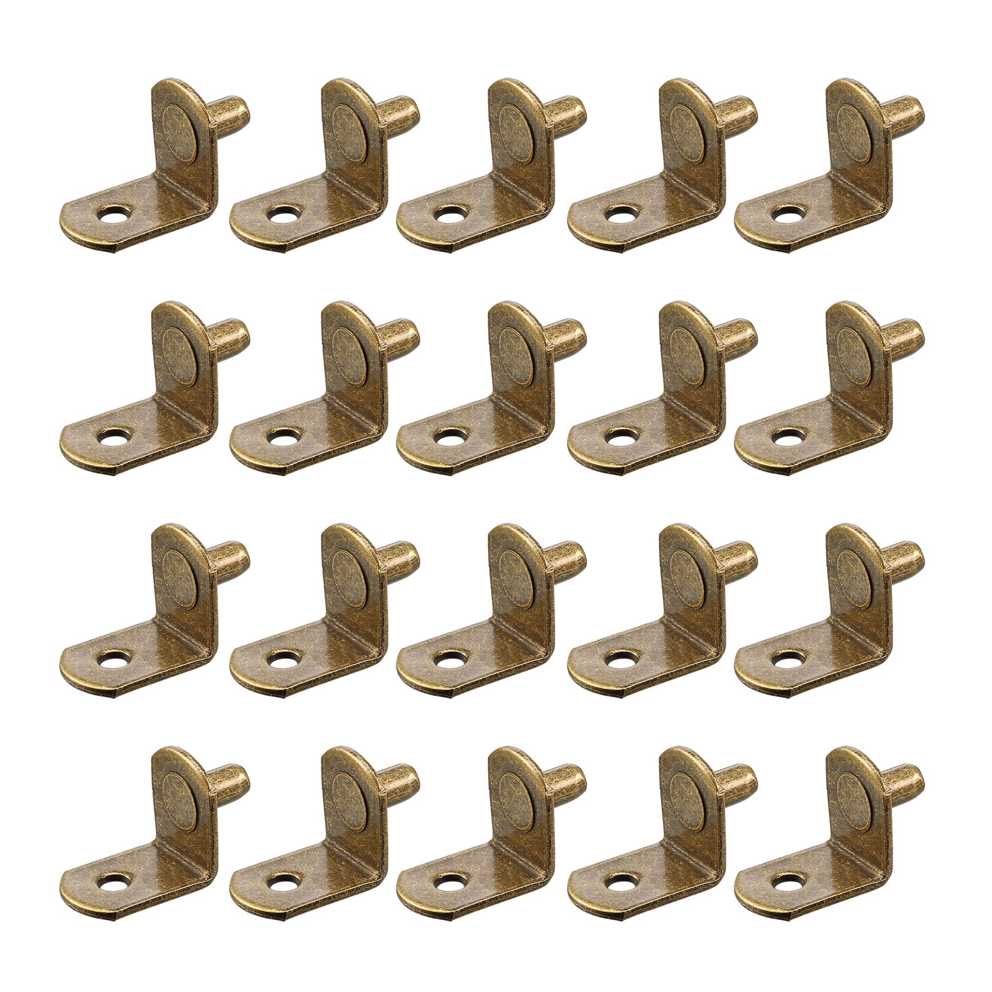 Taquet pour étagère en L bronze uxcell 5mm lot de 20 chevilles de support meuble