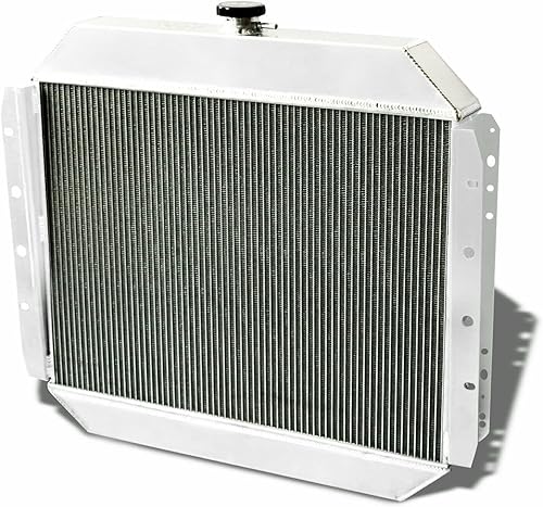 Miniatura 4 de Radiador de aluminio de 3 filas+ventilador de cubierta+relé compatible con Ford Bronco F100 F150 F250 F350 F500 V8 (radiador de 3 filas+ventilador