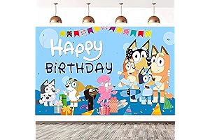 Puppy Dog Birthday Party Supplies Happy Birthday Banner Backdrop Boy Girl Baby...