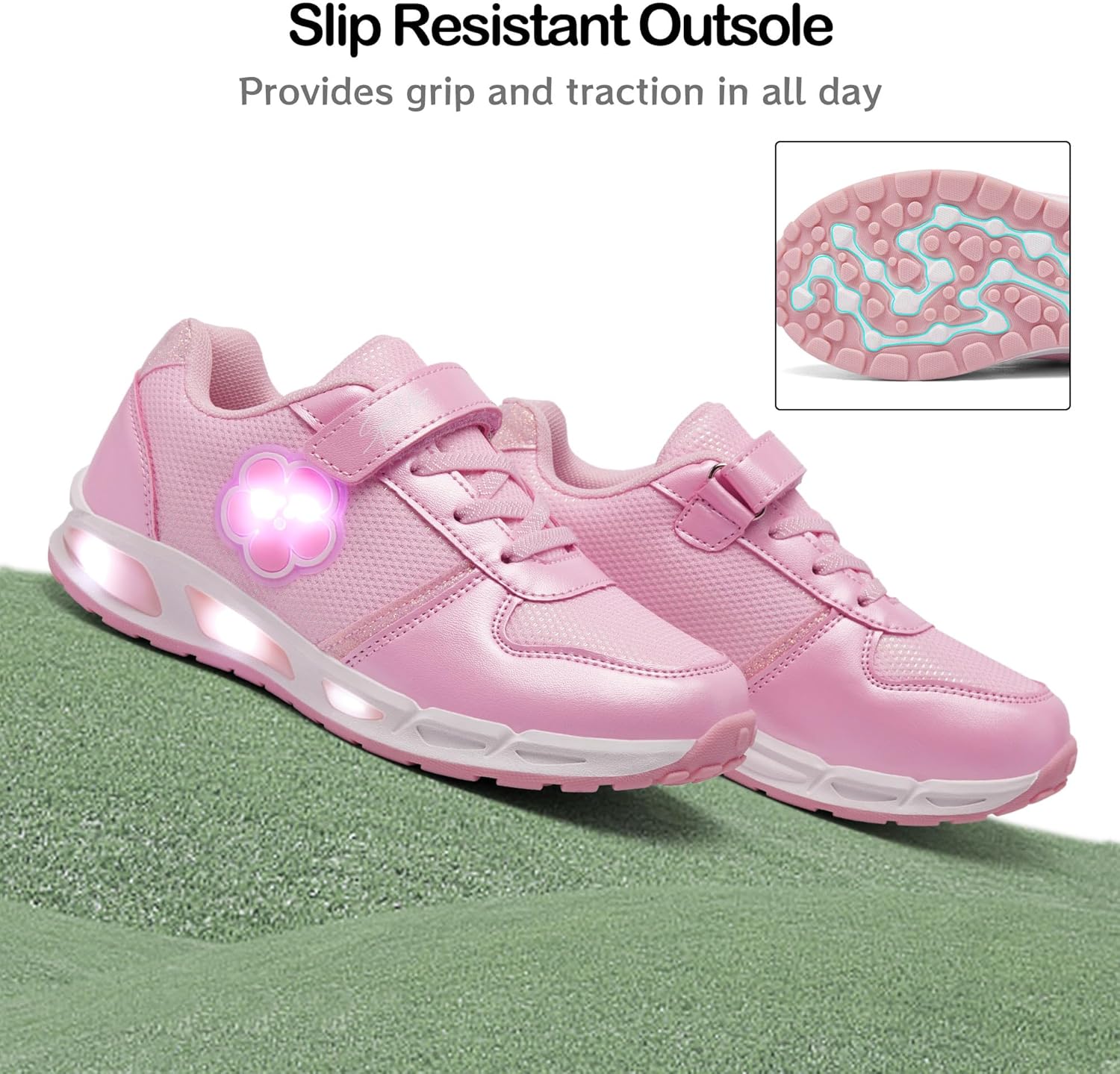 Toddler Light Up Shoes Boys Girls Breathable LED Glowing Luminous Tennis Sneakers for Outdoor Sport(Little/Big Kid) - Image 5