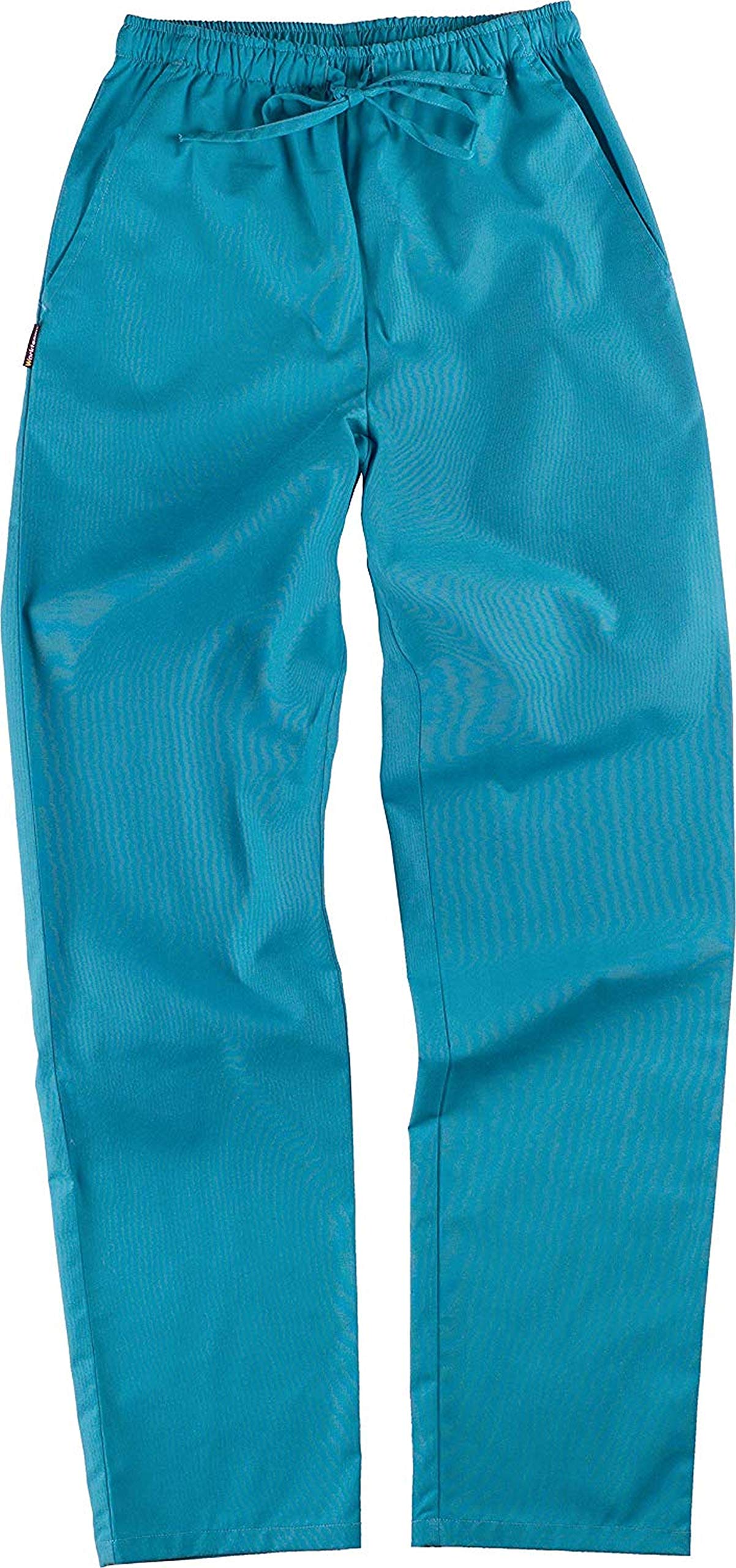 WORKTEAM Conjunto Sanitario Casaca y Pantalón Multibolsillos Cuello Pico Cintura Ajustable