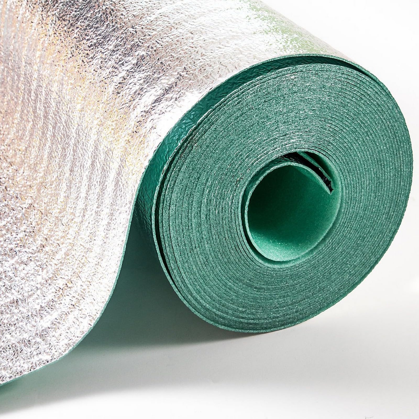 3mm Silver Wood Flooring & Laminate Underlay (1m x 15m Roll) Foil Damp Proof Membrane Moisture Barrier Underlayment for Covers 15m²