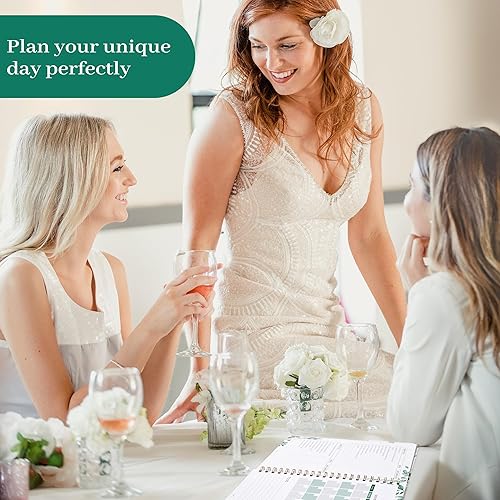 Miniatura 8 de Planificador y organizador de bodas, libro de planificación de boda y organizador para la novia, libro de regalo de compromiso de 9.5 x 11.9