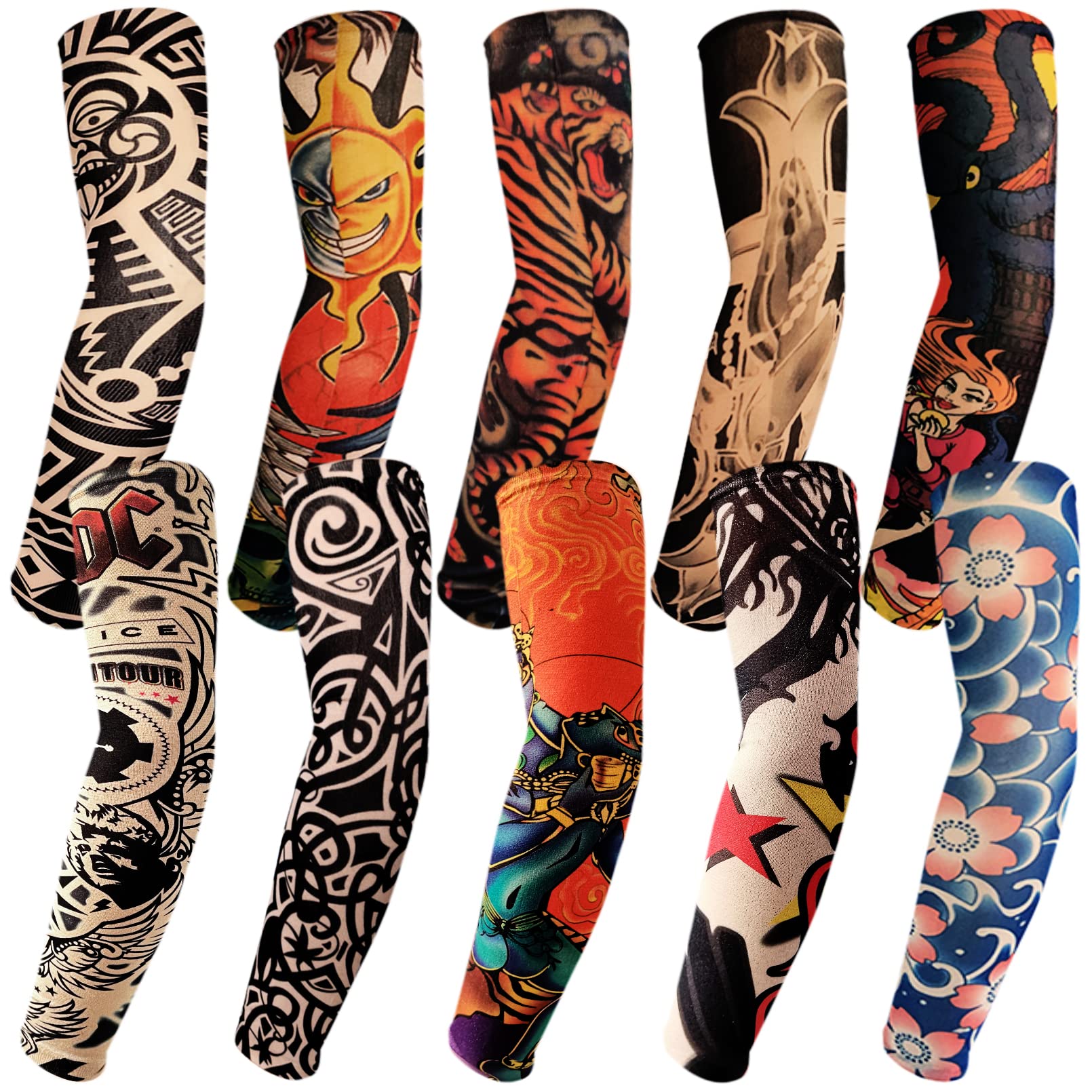 Aresvns Tattoo sleeves cover for men and women, Arm Sleeves UV Sun Protection