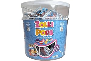 Zollipops Clean Teeth Pops; Anti Cavity Lollipops Safety Suckers for Toddlers