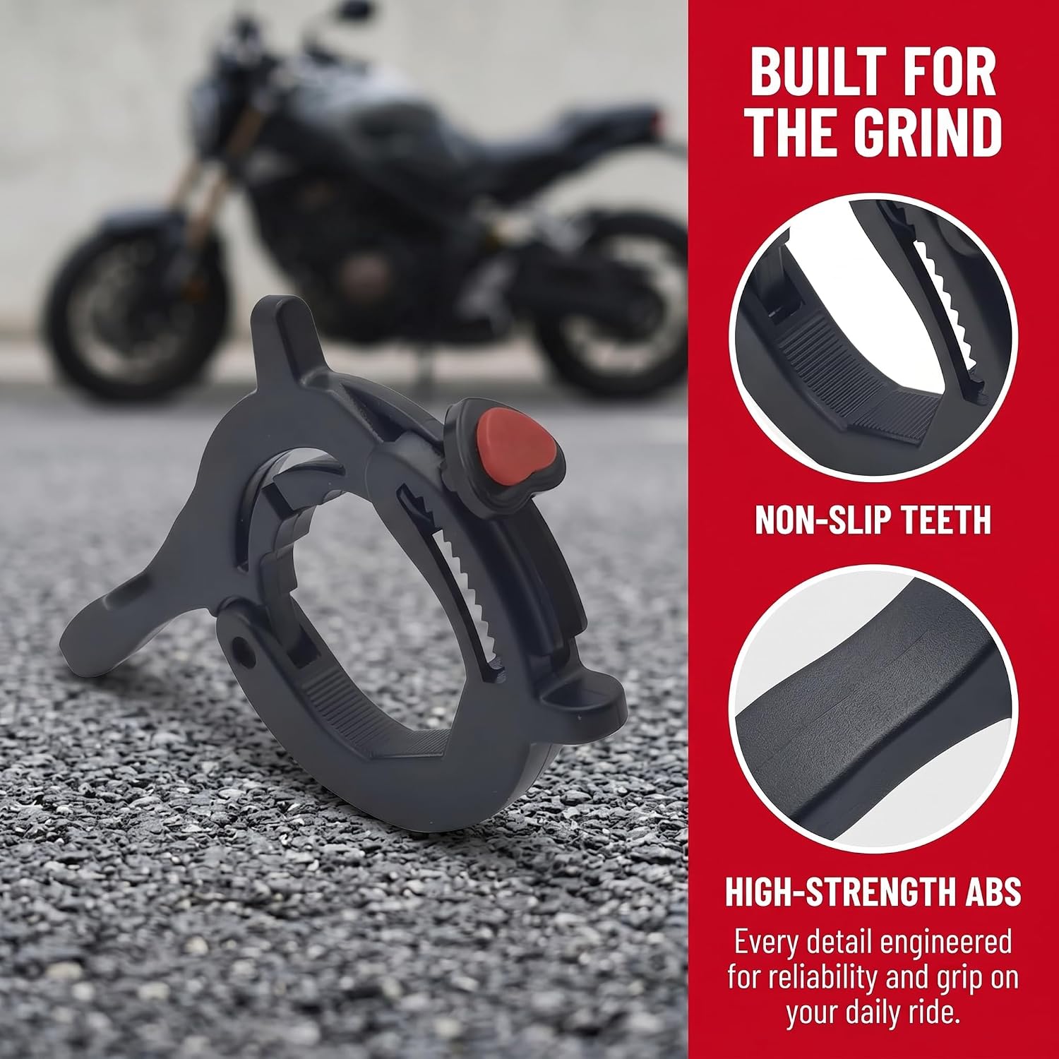 Motorcycle Throttle Cruise Control, Motor Cruise Control Assist, Motorcycle Throttle Booster, Anti-Slip Throttle Accelerator Clamp, Universal Modification Accessories (Black)